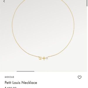 Louis Vuitton Gold Charm Necklace